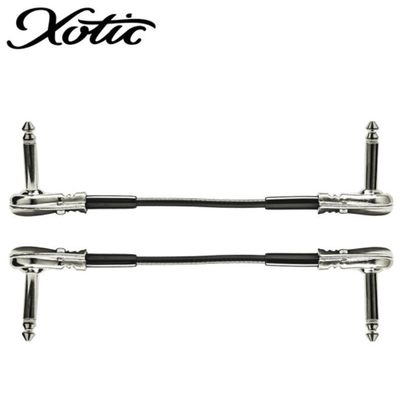 Xotic All-Brass Patch Cable 6inch (15cm) - 2 pack (XPC6X2)