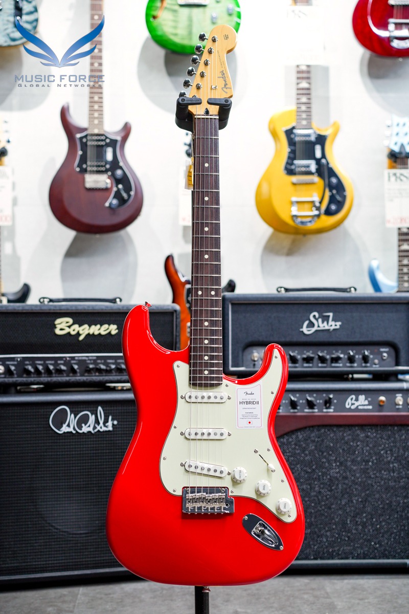 Fender Japan Hybrid II Stratocaster SSS-Modena Red w/Rosewood FB (신품) - JD22003172
