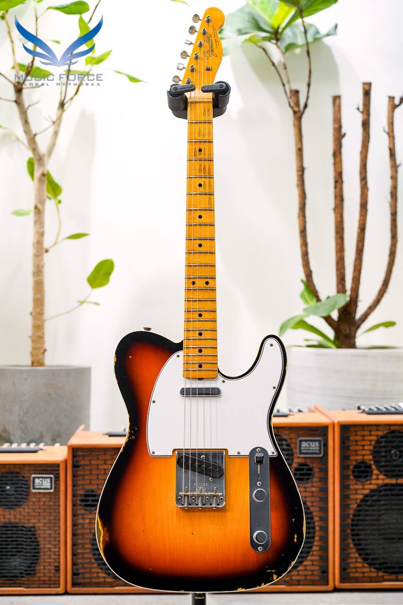 [구연식특가세일!] Fender Custom Shop 1965 Custom Tele Relic-Faded 3 Tone Sunburst w/Maple FB (2019년산/신품)