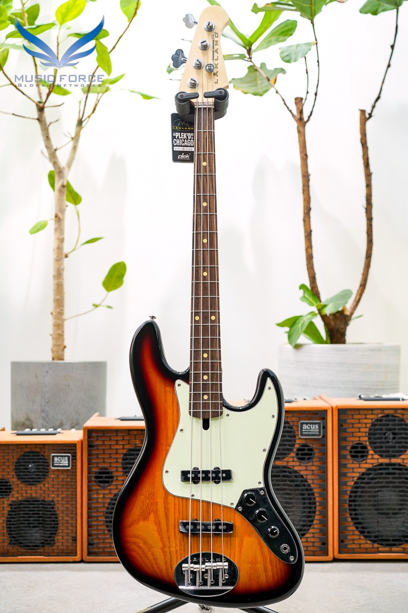 [16만원 상당 에반스켈리 긱백 증정!!] Lakland Skyline 44-60 Vintage J Bass-3 Tone Sunburst w/Parchment PG &amp; Rosewood FB (2023년산/신품) - 230208883