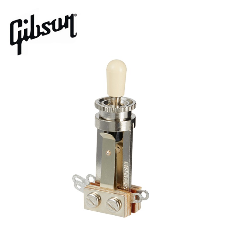 Gibson Toggle Switch Straight Type w/ Cream Switch Cap (PSTS-020)