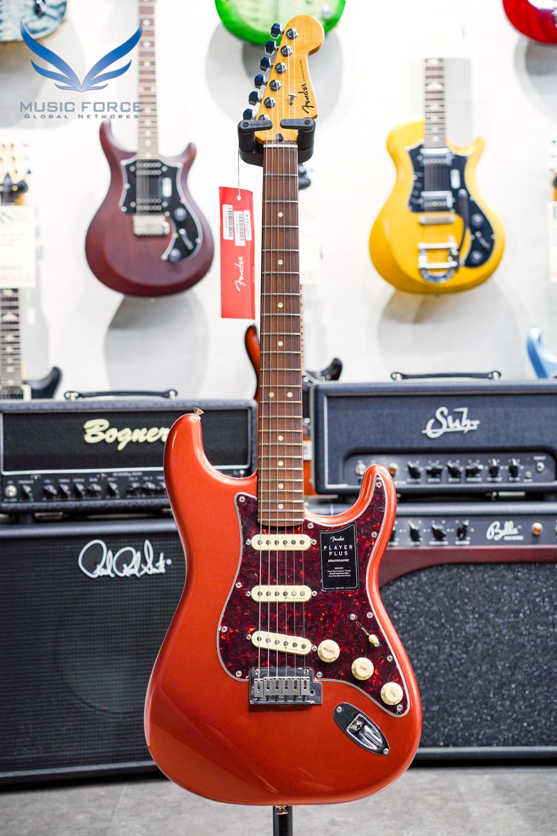 [Outlet 신품(Blem)특가!] Fender Mexico Player Plus Stratocaster SSS-Aged Candy Apple Red w/Pau Ferro FB (신품) 펜더 멕시코 플레이어 플러스 스트라토캐스터 - MX22103695