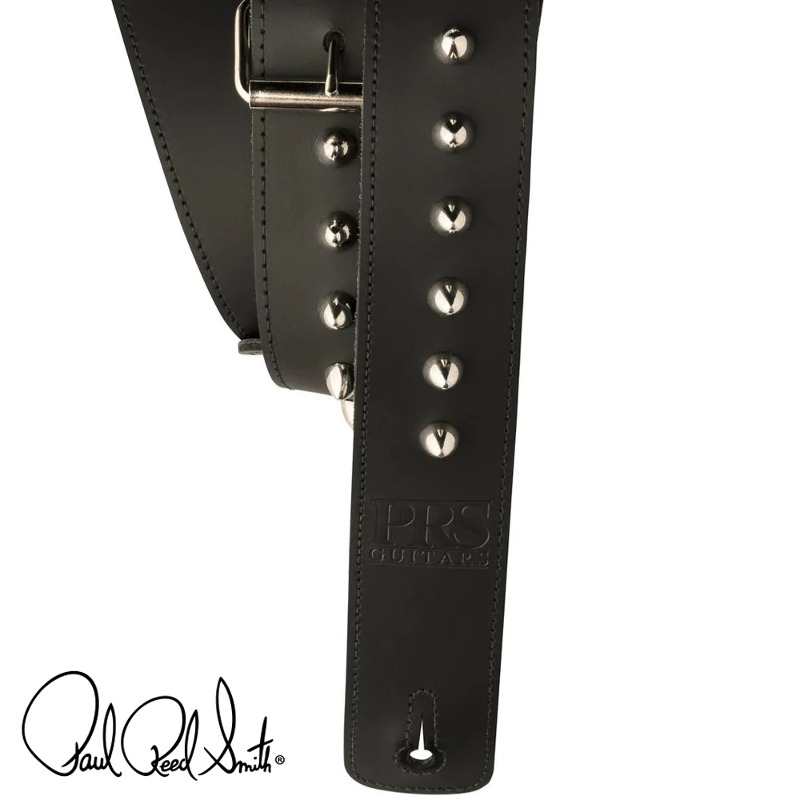 PRS 2&quot; Studded Leather Strap-Black