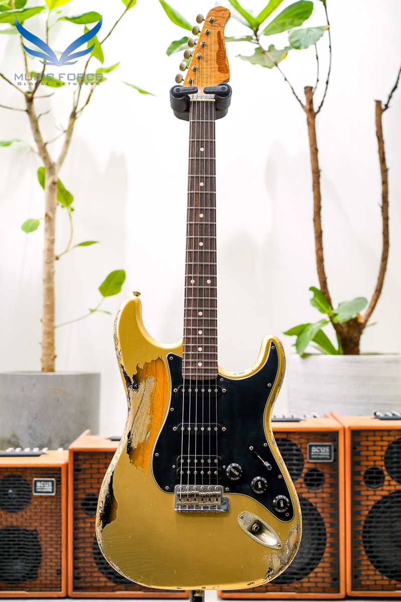 Xotic USA California Classic XSC-2 SSH Super Heavy Aging-Aztec Gold over 2TSB(Optional Color) w/5A Roasted Flame Maple Neck &amp; Indian Rosewood FB (2022년산/Made in USA/신품) - 2554
