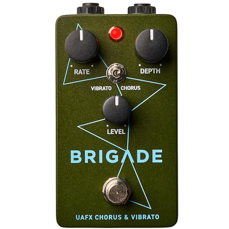 [출시기념 프로모션 특별세일!!/11월 입고예정] Universal Audio UAFX Brigade Chorus &amp; Vibrato (정식수입품) 빈티지 버킷 브리게이드 코러스 및 비브라토 에뮬레이션 페달