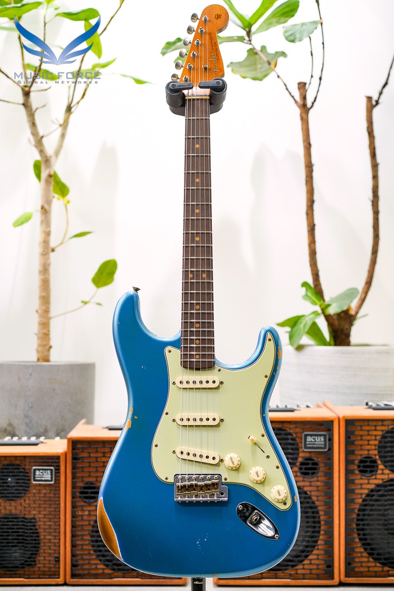 [2024 새봄맞이세일! (~4/30까지)] Fender Custom Shop Limited Edition 1963 Strat Relic-Aged Lake Placid Blue w/Roasted Maple Neck (2023년산/신품) - CZ569857