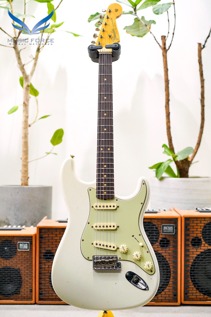 [2024 새봄맞이세일! (~5/31까지)] Fender Custom Shop 1964 Strat Journeyman Relic-Aged Olympic White (2023년산/신품) - CZ574028