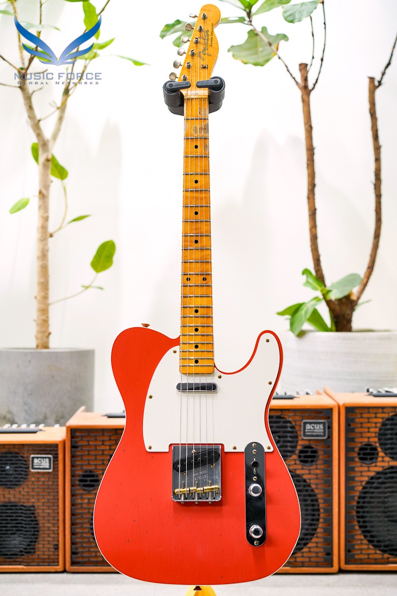 [2024 새봄맞이세일! (~4/30까지)] Fender Custom Shop Limited Edition 1950&#039;s Twisted Telecaster Custom Journeyman Relic-Aged Tahitian Coral w/1-Piece AA Flame Maple Neck (2023년산/신품) - R131131