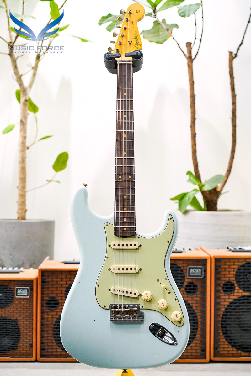 [2024 새봄맞이세일! (~4/30까지)] Fender Custom Shop Limited Edition 1960 Journeyman Strat Relic-Super Faded/Aged Sonic Blue (2023년산/신품) - CZ571386