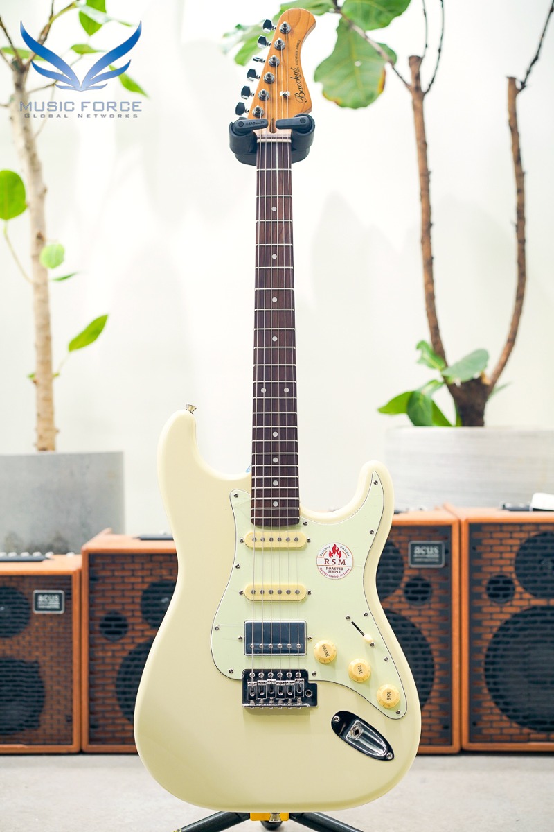 [Outlet 흠집(Blem)특가!] Bacchus Universe Series BST-2-RSM Olympic White w/Roasted Maple Neck &amp; Rosewood FB (신품) - B23010011