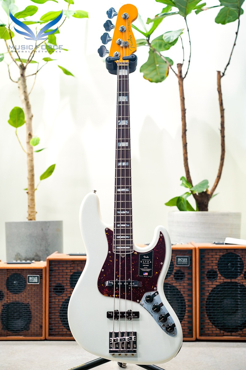 Fender USA American Ultra Jazz Bass-Arctic Pearl w/Rosewood FB (신품) 펜더 아메리칸 울트라 재즈 베이스 - US22076903