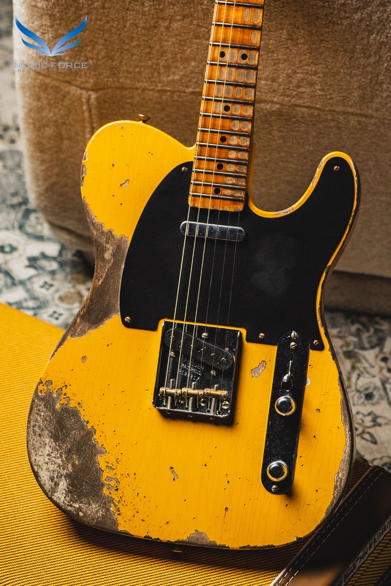 [2024 새봄맞이세일! (~5/31까지)] Fender Custom Shop 1952 Telecaster Super Heavy Relic-Aged Nocaster Blonde w/Flash Coat Lacquer Finish (2024년산/신품) - R126817