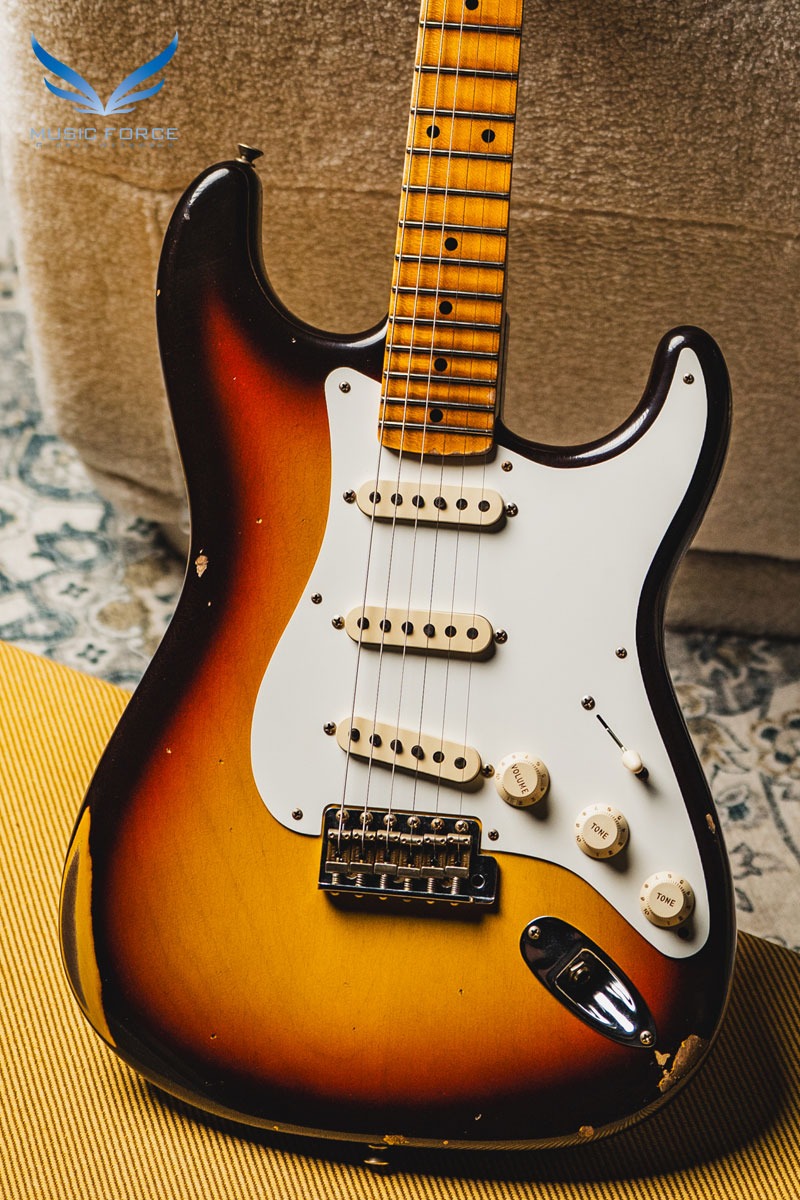 [2024 새봄맞이세일! (~4/30까지)] Fender Custom Shop 1958 Strat Relic-Faded/Aged 3 Tone Sunburst (2023년산/신품) - CZ574049