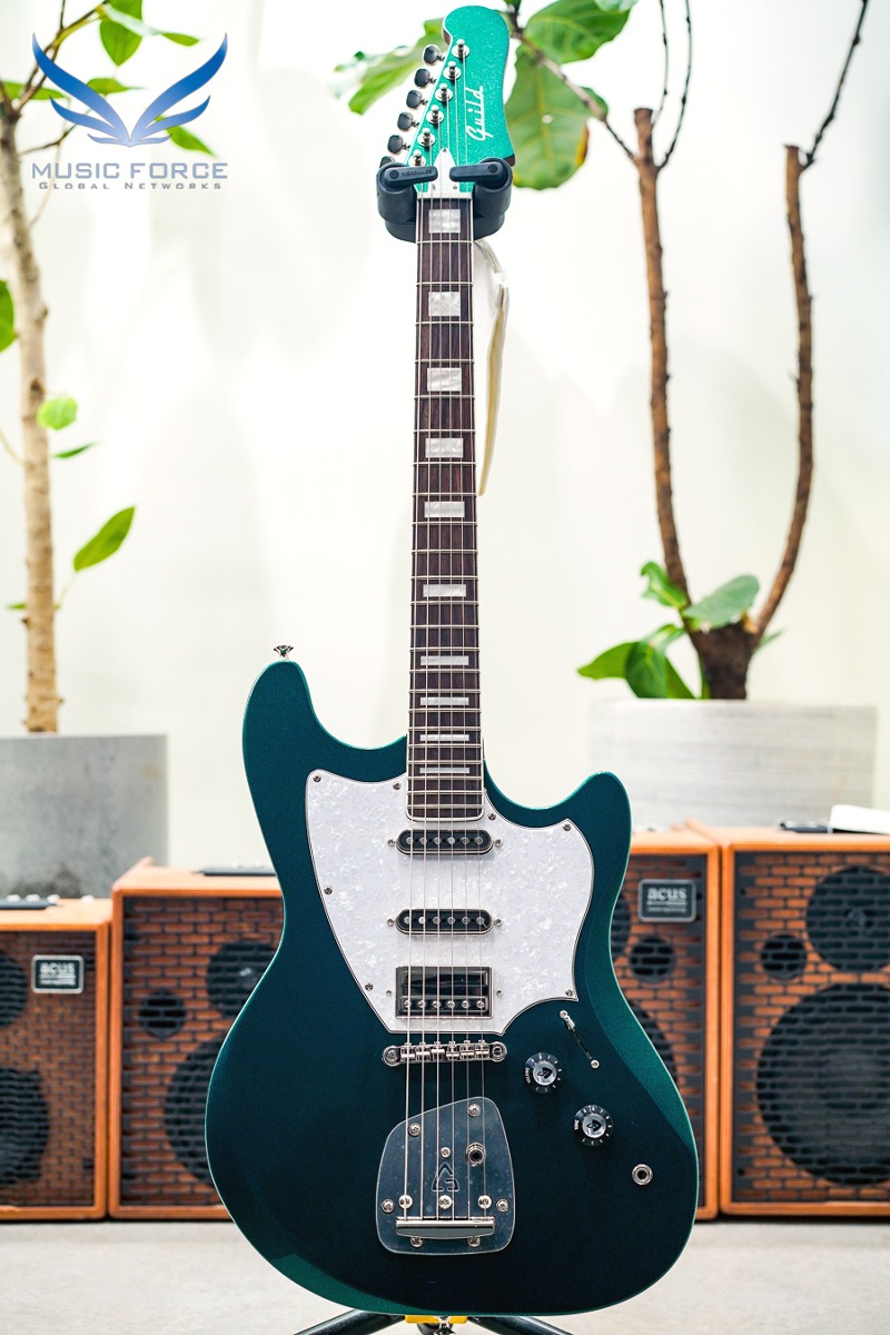 Guild Newark ST. Collection Series Surfliner Deluxe SSH-Evergreen Metallic w/Guild Floating Vibrato Tailpiece(신품) - G4232735