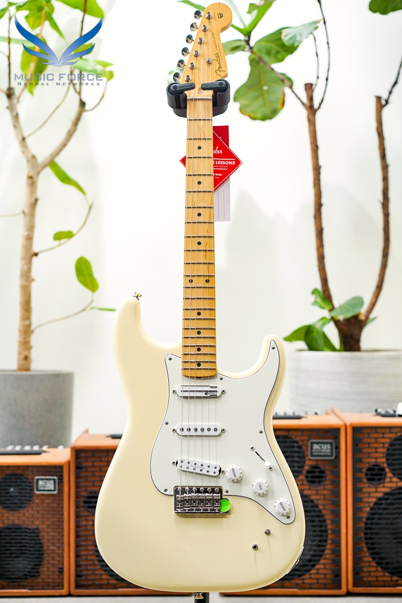 Fender Mexico Artist Series EOB Sustainer Stratocaster-Olympic White w/Maple FB (신품) - MX23111657