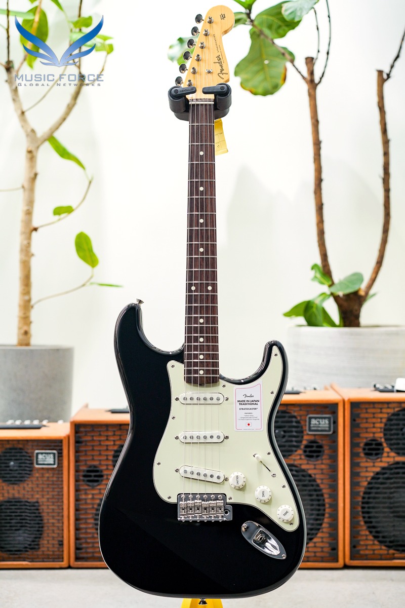 Fender Japan Traditional II 60s Stratocaster SSS-Black w/Rosewood FB (신품) - JD23033263