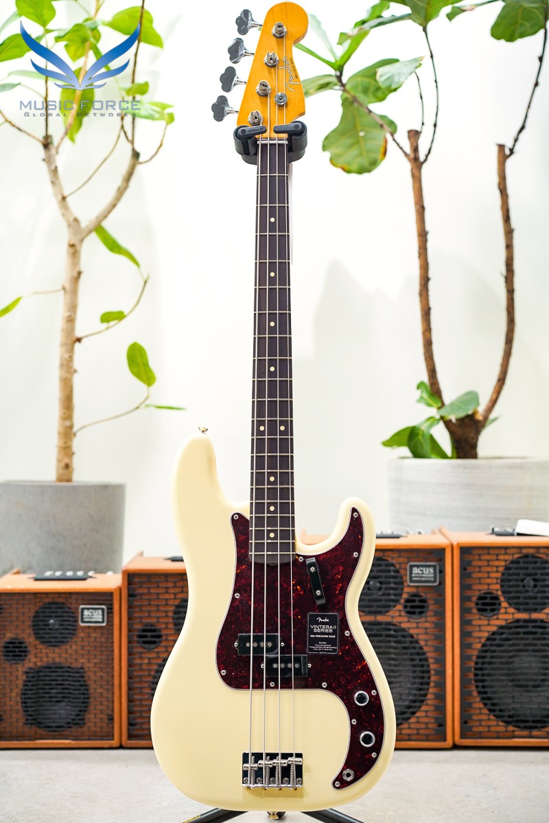 Fender Mexico Vintera II Series 60s Precision Bass-Olympic White w/Rosewood FB (신품) 펜더 멕시코 빈테라 II 60 프레시전 베이스 - MX23109039