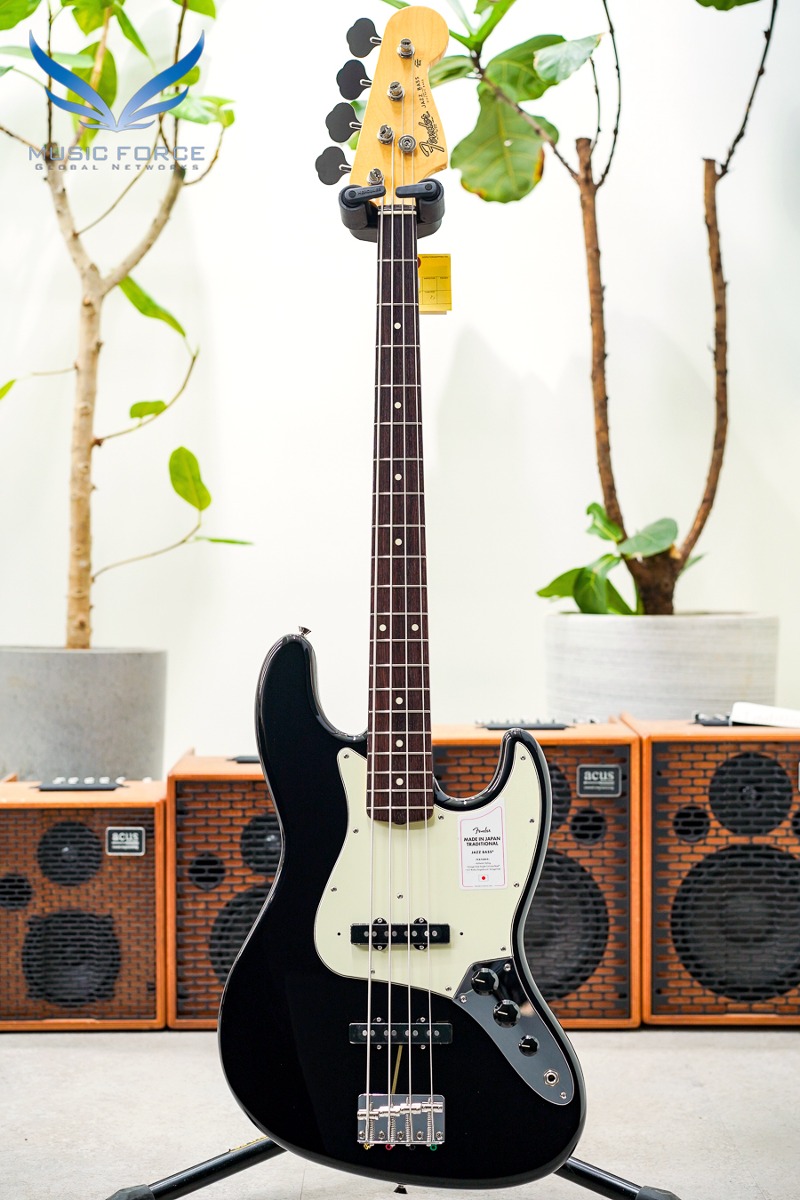 Fender Japan Traditional II 60s Jazz Bass-Black w/Rosewood FB (신품) - JD23005866
