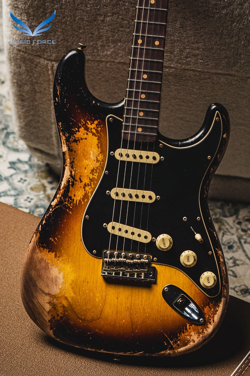 [2024 새봄맞이세일! (~4/30까지)] Fender Custom Shop Limited Edition Poblano Strat Super Heavy Relic (Ash Body)-Super Faded Aged 3 Tone Sunburst w/Roasted Maple Neck (2023년산/신품) - CZ575812