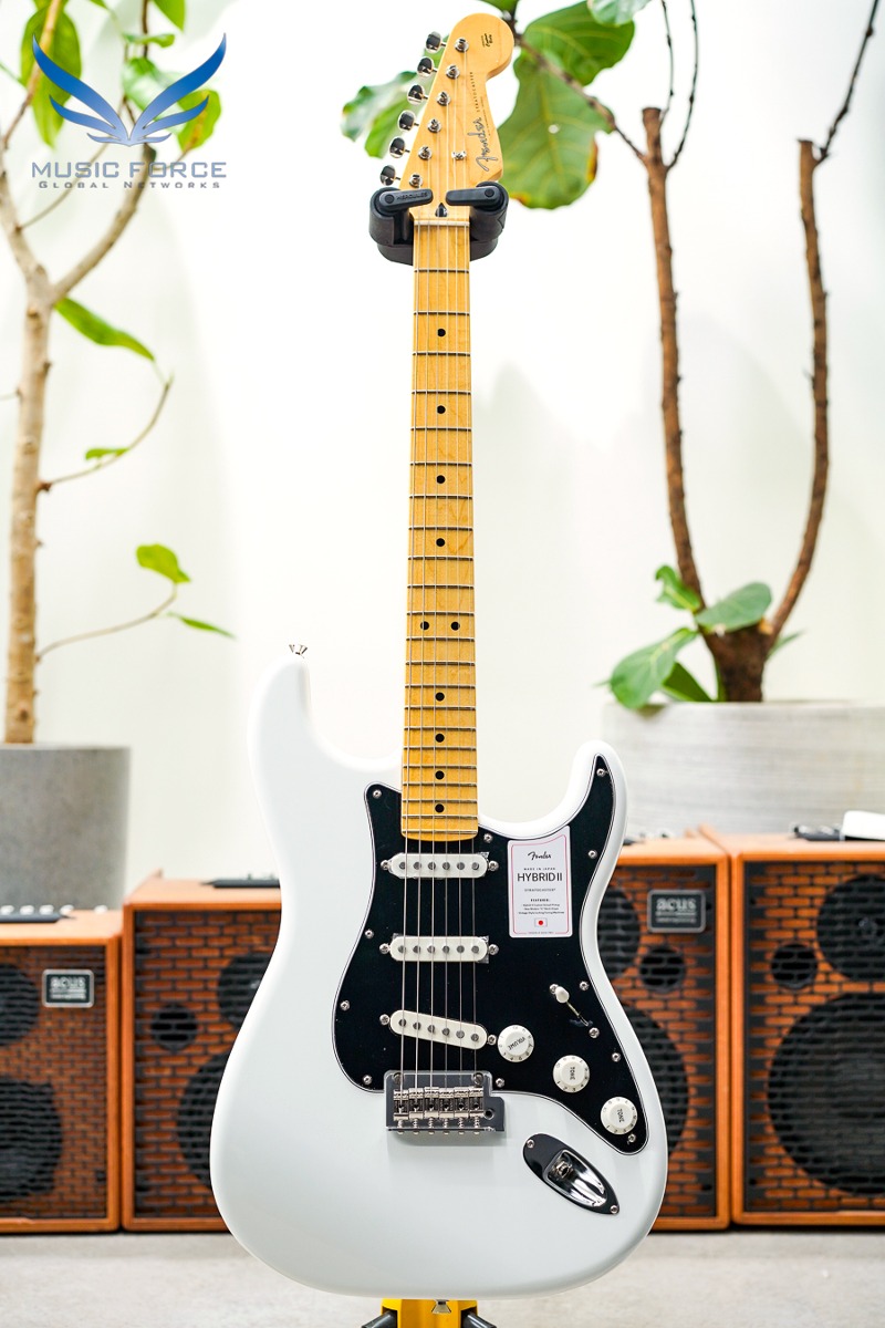 Fender Japan Hybrid II Stratocaster SSS-Arctic White w/Maple FB (신품) - JD22025541