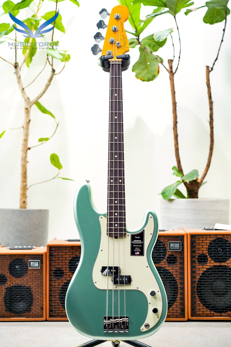 Fender USA American Professional II Precision Bass-Mystic Surf Green w/Rosewood FB (신품) 펜더 아메리칸 프로페셔널 II 프레시전 베이스 - US23078529