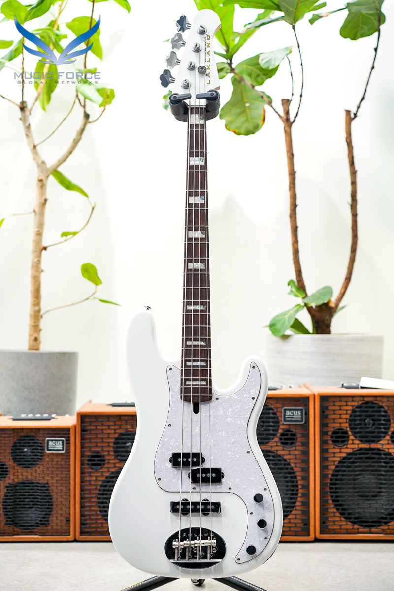 [15만원 상당 에반스켈리 긱백 증정!] Lakland Skyline 44-64 Custom PJ Bass-White w/ Rosewood FB (2022년산/신품) - 221007488