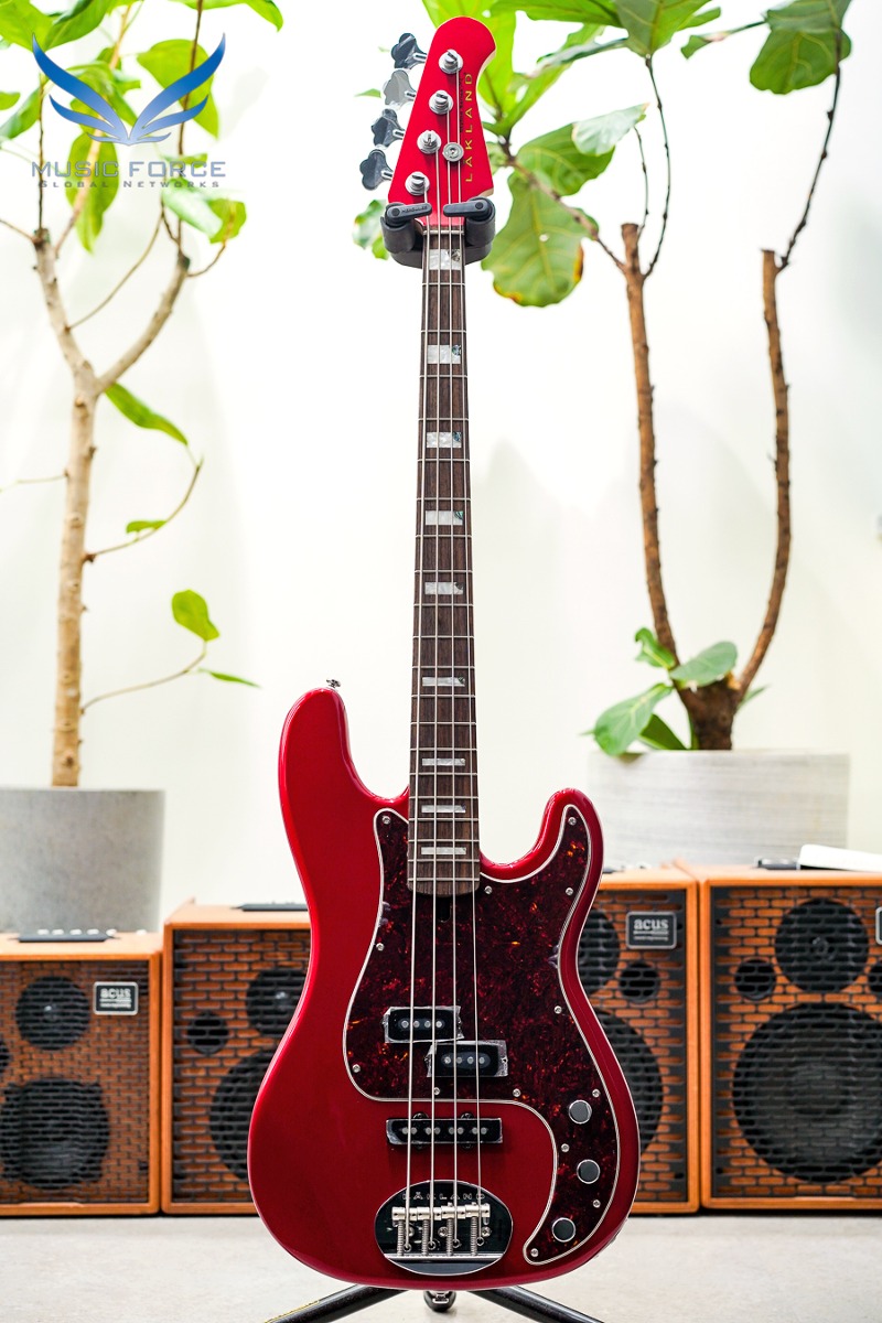 [15만원 상당 에반스켈리 긱백 증정!] Lakland Skyline 44-64 Custom PJ Bass-Candy Apple Red w/Tortoise PG &amp; Rosewood FB (2023년산/신품) - 230900106