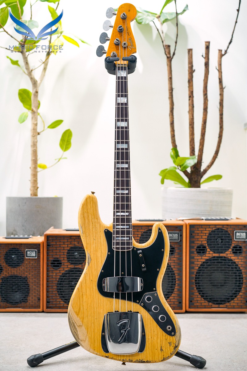 [Autumn Sale! (~10/31까지)] Fender Custom Shop Limited Edition Custom Jazz Bass Heavy Relic-Aged Natural (2022년산/신품) - CZ565074