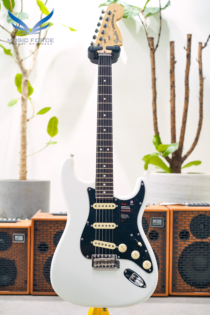 Fender USA American Performer Stratocaster SSS-Arctic White w/Rosewood FB (신품) 펜더 아메리칸 퍼포머 스트라토캐스터