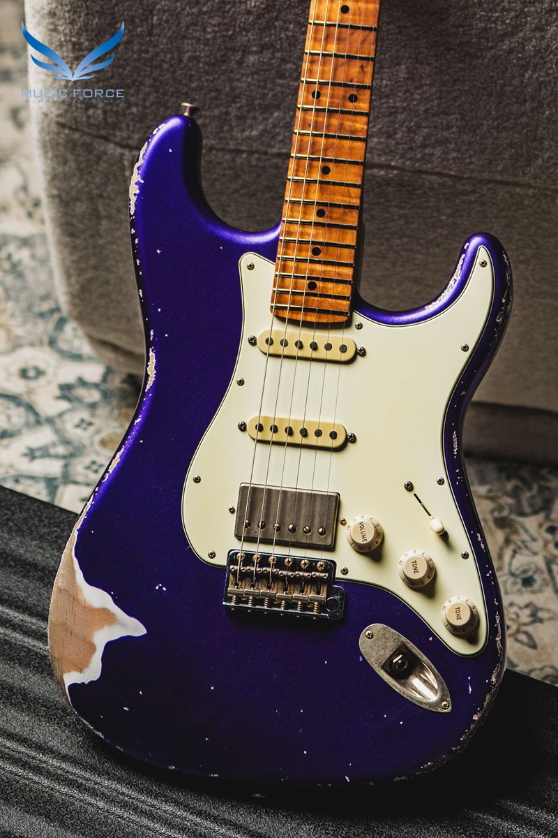 Xotic USA California Classic XSC-2 SSH Heavy Aging-Metallic Purple w/Roasted Flame Maple Neck (2024년산/Made in USA/신품) - 3457