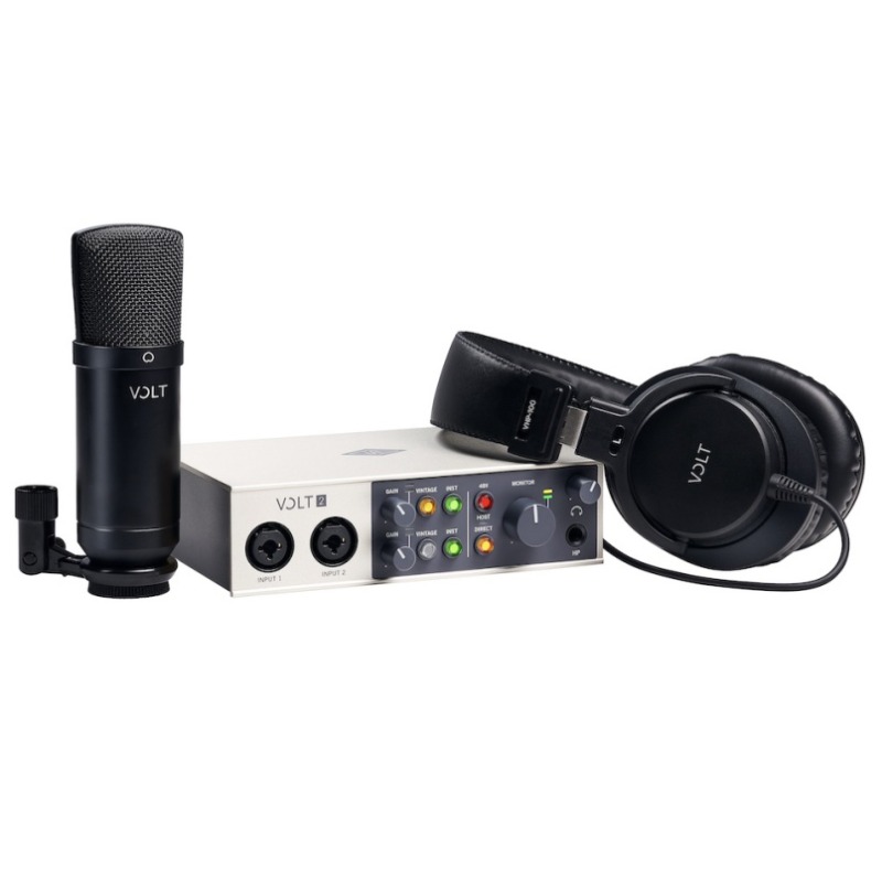 [Sontronics ELEVATE 데스크탑 마이크 스탠드 증정] Universal Audio Volt 2 Studio Pack(2-in/2-out USB Audio Interface Bundle)