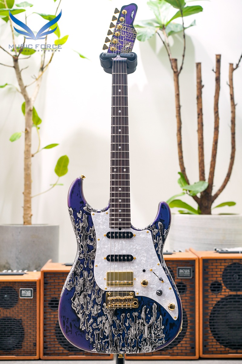 [Spring Sale!] James Tyler USA Studio Elite HD-Chameleon Shmear Semi-Gloss SSH w/Faux Matching Headstock, Gold Hardware, Midboost &amp; Bypass Button (2023년산/신품) - 23238