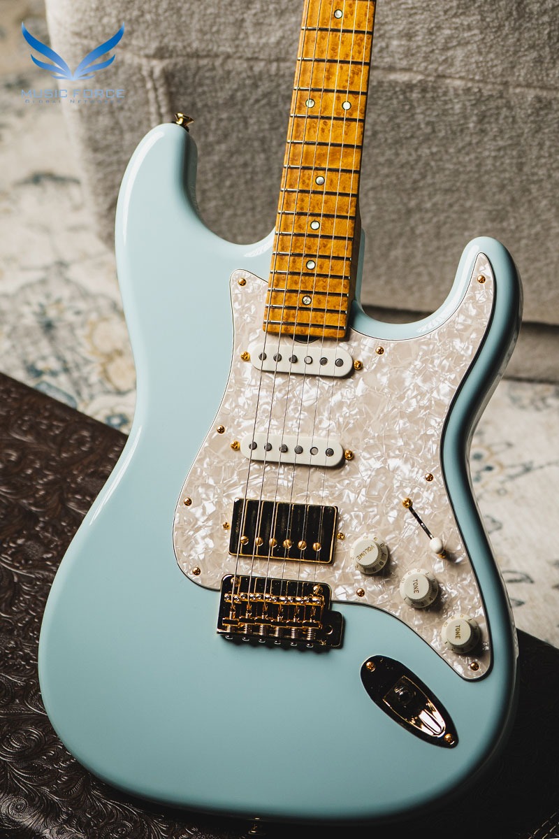 Don Grosh 30th Anniversary Limited Edition NOS Retro SSH-Sonic Blue w/Highly Figured 1-Piece 5A Roasted Birdseye Maple Neck &amp; Gold Hardware (2023년산/신품) - 4202