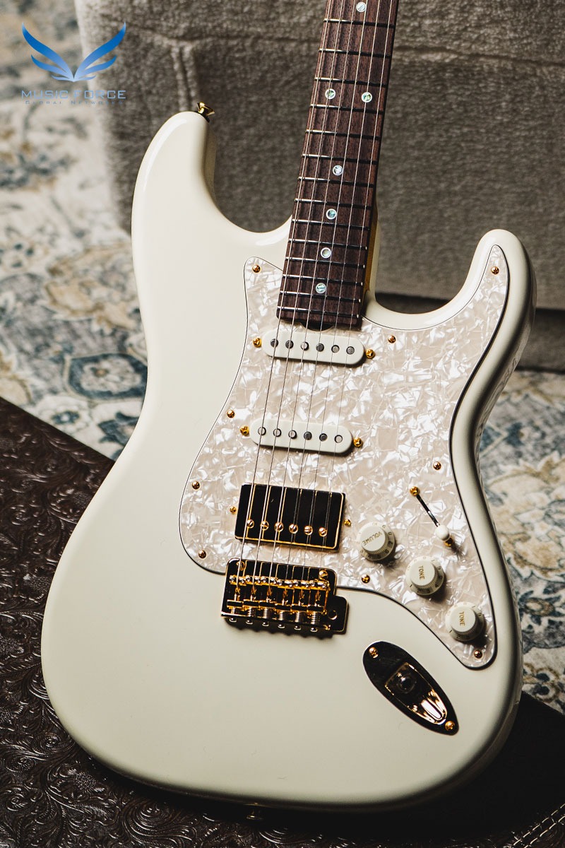 Don Grosh 30th Anniversary Limited Edition NOS Retro SSH-Olympic White w/Highly Figured 5A Roasted Birdseye Maple Neck, Indian Rosewood Fingerboard &amp; Gold Hardware (2023년산/신품) - 4198