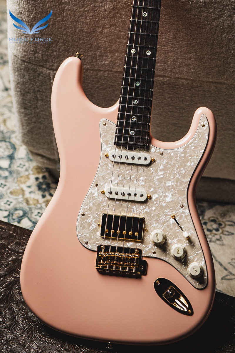 Don Grosh 30th Anniversary Limited Edition NOS Retro SSH-Shell Pink w/Highly Figured 5A Roasted Birdseye Maple Neck, Indian Rosewood Fingerboard &amp; Gold Hardware (2024년산/신품) - 4260