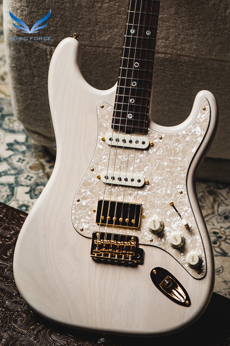 Don Grosh 30th Anniversary Limited Edition NOS Retro SSH-MK White (Swamp Ash) w/Highly Figured 5A Roasted Birdseye Maple Neck, Indian Rosewood Fingerboard &amp; Gold Hardware (2024년산/신품) - 4258