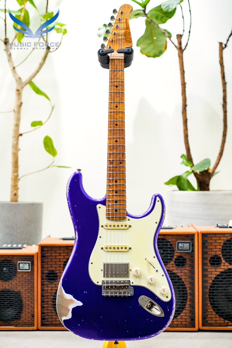 Xotic USA California Classic XSC-2 SSH Heavy Aging-Metallic Purple(Optional Color) w/Roasted Flame Maple Neck (2024년산/Made in USA/신품) - 3457