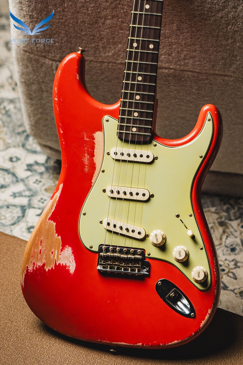 [2024 새봄맞이세일! (~5/31까지)] Fender MBS(Masterbuilt) 1961 Strat Relic-Fiesta Red w/Handwound Texas Special Pickups by Paul Waller (2023년산/신품)