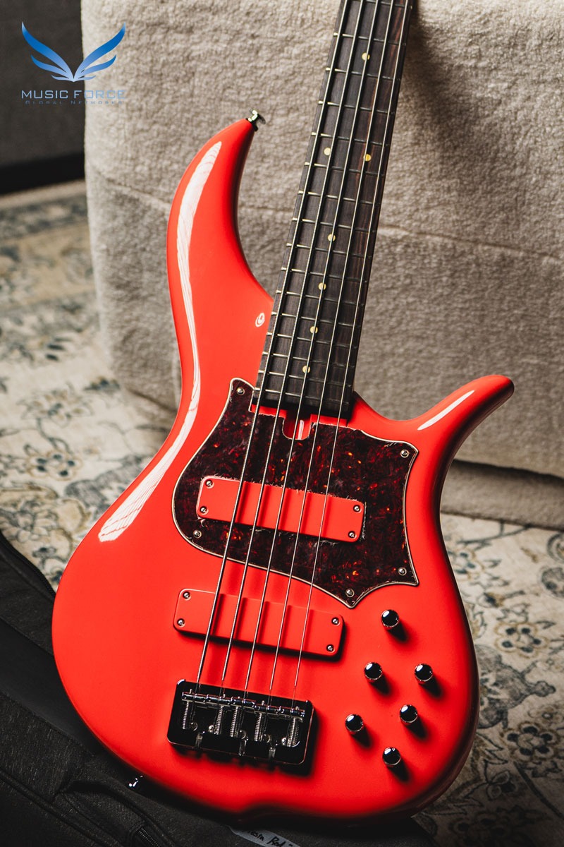 F-Bass BN5 Fiesta Red w/Macassar Ebony Fingerboard (2023년산/신품) - 830623