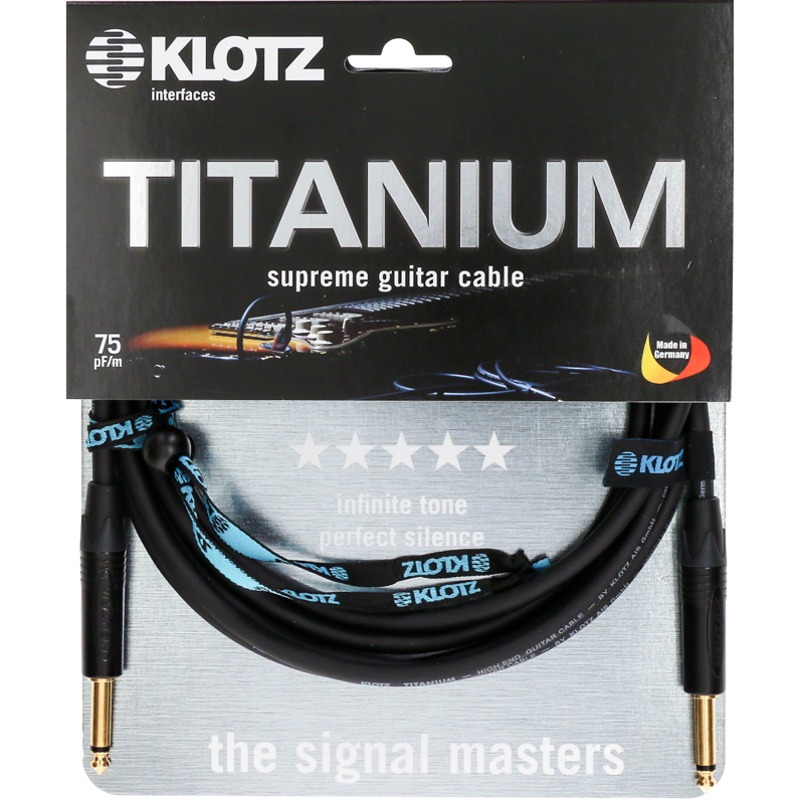 KLOTZ Titanium High-End Starquad Intrument Guitar Cable 3M I-I 클로츠 기타 케이블